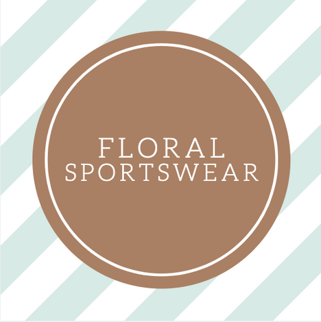 Floral sportswear