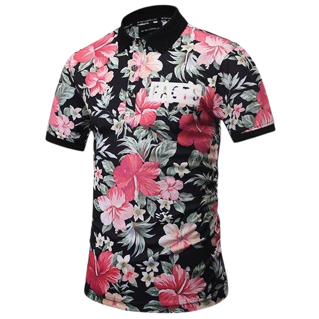 LIMWUEL Floral Polo shirt