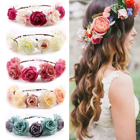 Bohemian Flower Crown for Women