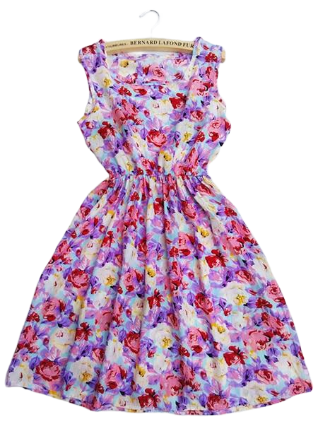 AUDREY Short Summer Floral Dress