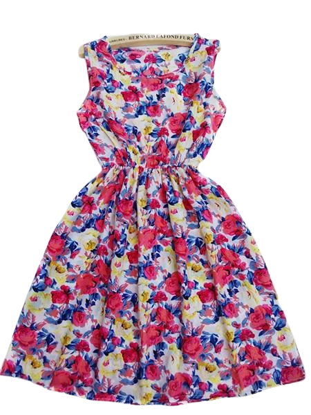 AUDREY Short Summer Floral Dress