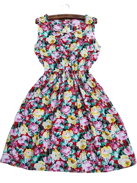 AUDREY Short Summer Floral Dress