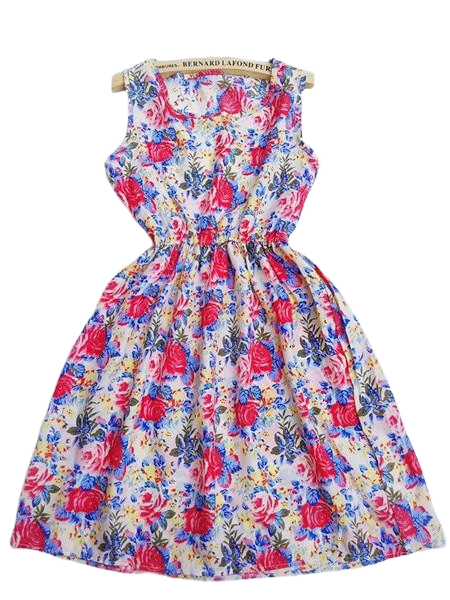 AUDREY Short Summer Floral Dress