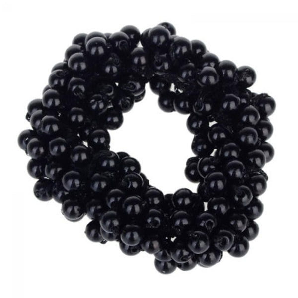 Fashion Women scrunchies flower beaded pearl headband