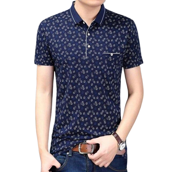 ISAAC Floral Polo Shirt