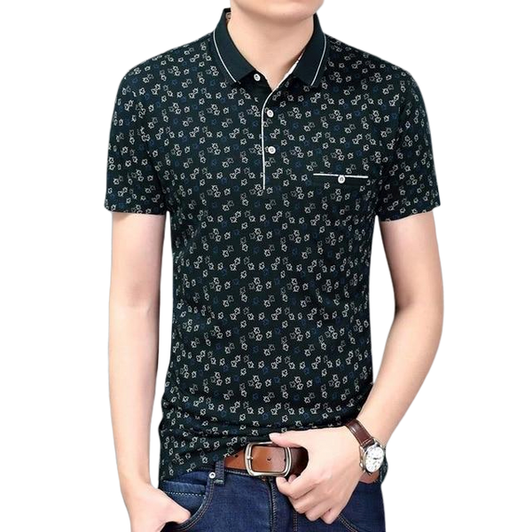 ISAAC Floral Polo Shirt