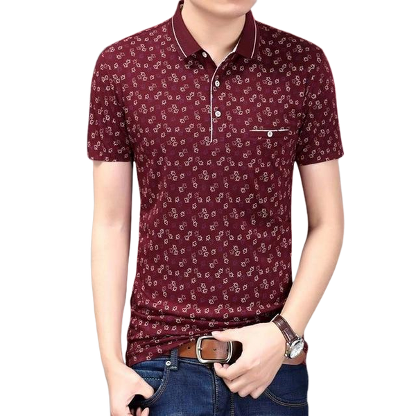 ISAAC Floral Polo Shirt