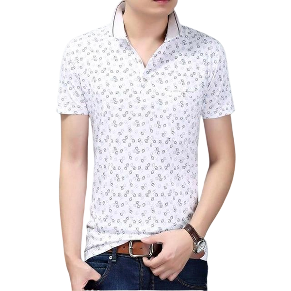 ISAAC Floral Polo Shirt