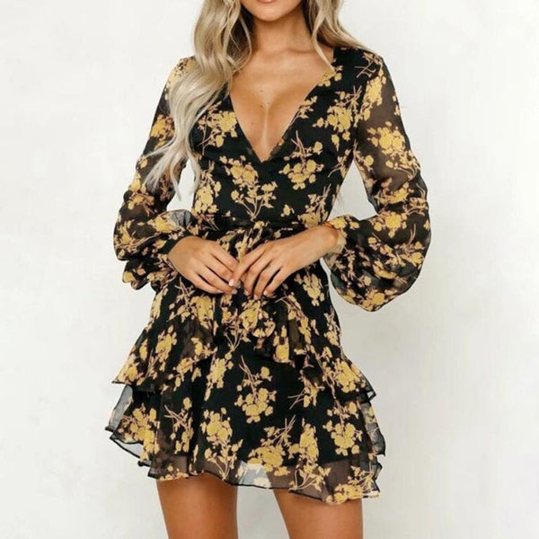 RILEY Short Floral Dress