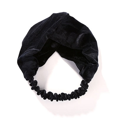 Top Knot Turban Headband Floral Elastic Hairband