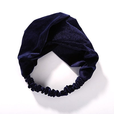 Top Knot Turban Headband Floral Elastic Hairband