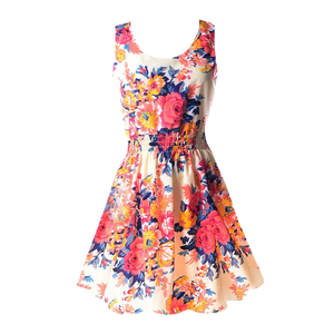 LEAH Short Summer Floral Dress