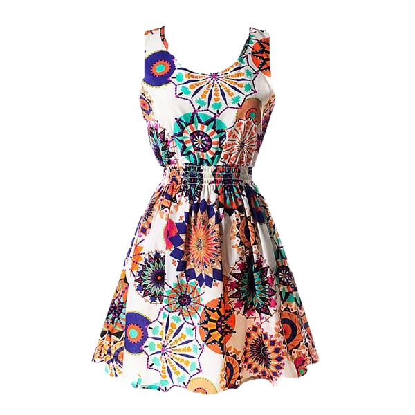 LEAH Short Summer Floral Dress