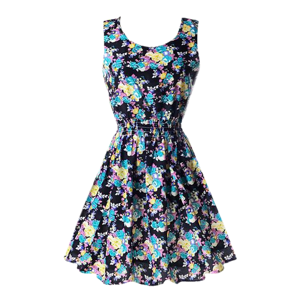 LEAH Short Summer Floral Dress