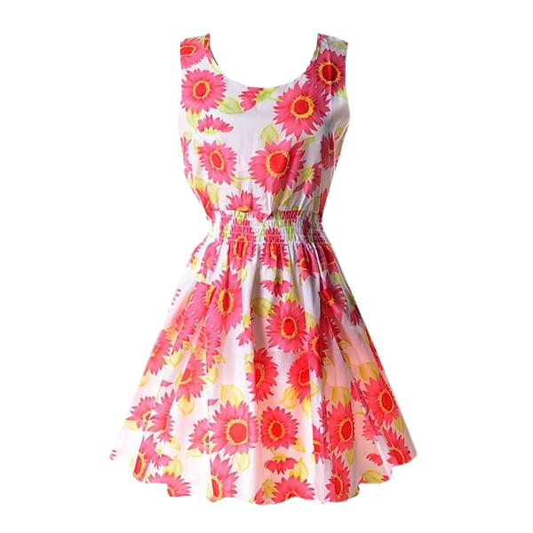 LEAH Short Summer Floral Dress