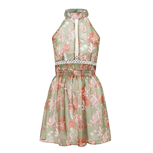 AVERY Bohemian floral print dress