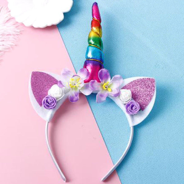 Flower Cat Ears Cute Unicorn Headband