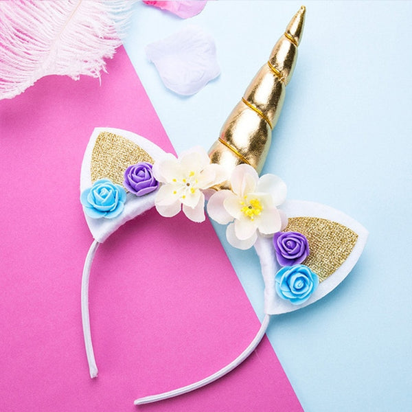 Flower Cat Ears Cute Unicorn Headband