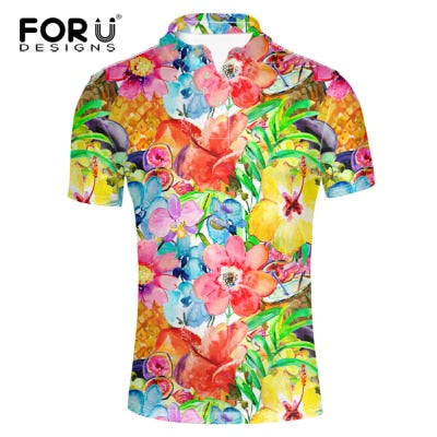 RICHARD Floral Polo shirt