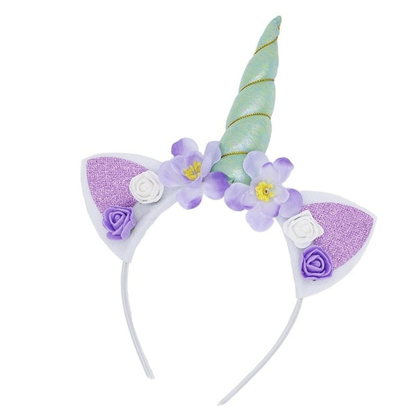 Flower Cat Ears Cute Unicorn Headband