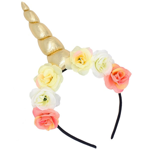 Flower Cat Ears Cute Unicorn Headband