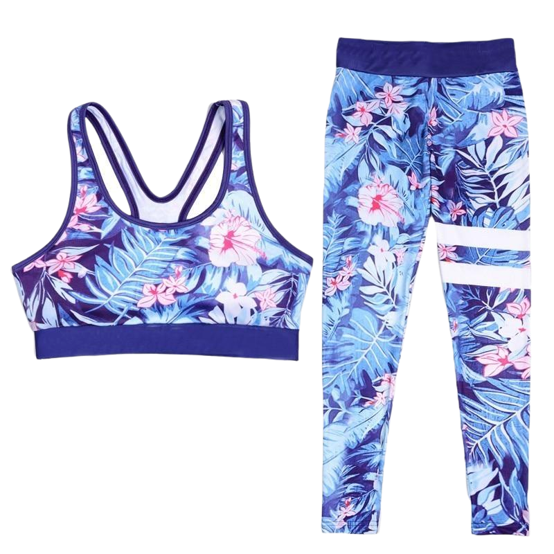 KYNA Floral Athletic Wear for Gym and Yoga