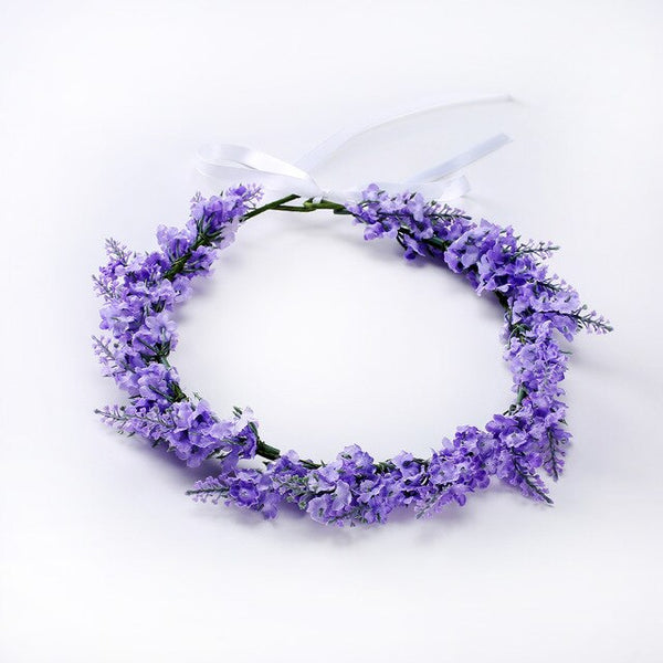 Flower Crown Lavender Wreath