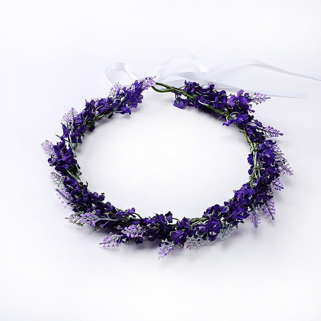 Flower Crown Lavender Wreath