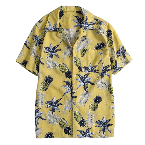 JAKE Eye-Catching Hawaiian Polo Shirt