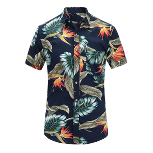 HENRY Eye-Catching Hawaiian Polo Shirt