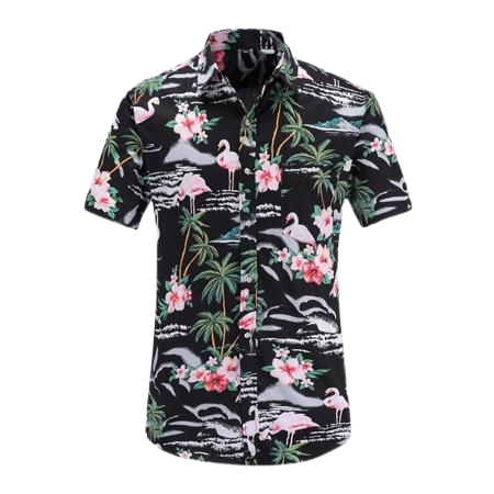 HENRY Eye-Catching Hawaiian Polo Shirt