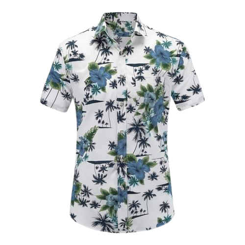 HENRY Eye-Catching Hawaiian Polo Shirt