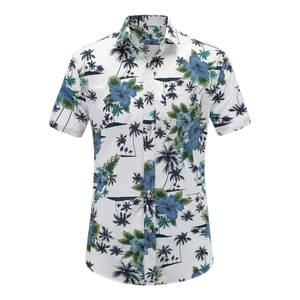 HENRY Eye-Catching Hawaiian Polo Shirt