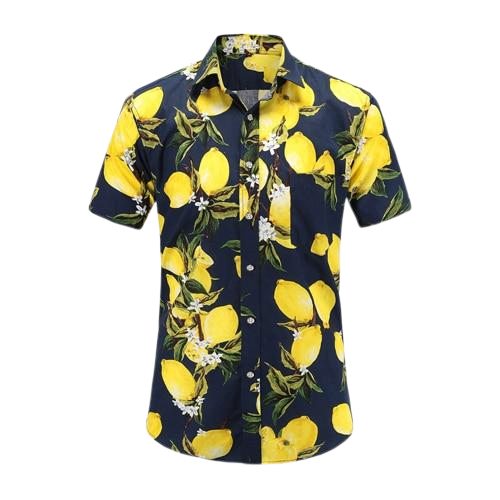 HENRY Eye-Catching Hawaiian Polo Shirt