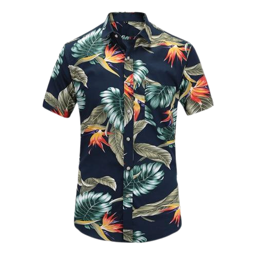 HENRY Eye-Catching Hawaiian Polo Shirt