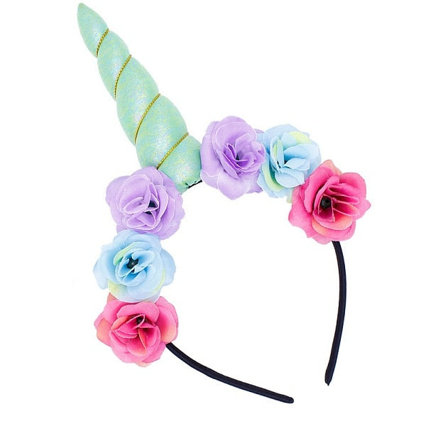 Flower Cat Ears Cute Unicorn Headband