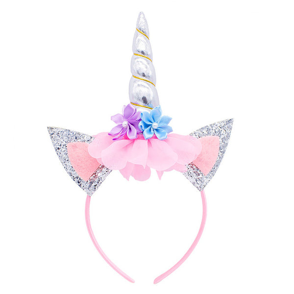 Flower Cat Ears Cute Unicorn Headband