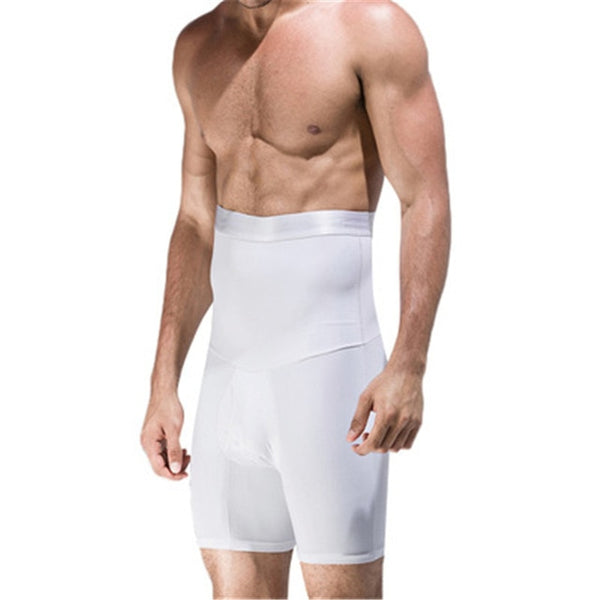 NEW Black White Men Body Shaper Pants High Waist