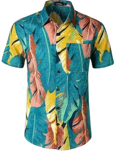 BENJAMIN Casual Hawaiian Button down Polo