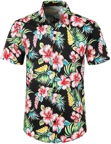 BENJAMIN Casual Hawaiian Button down Polo