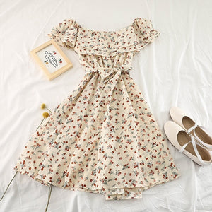 CAROLINE Ruffle Floral Dress