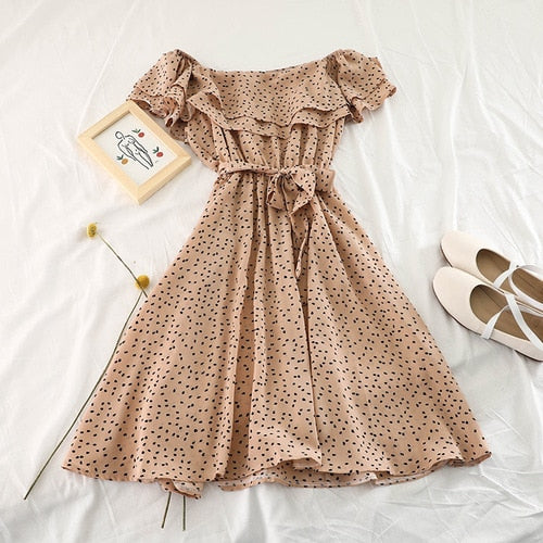 CAROLINE Ruffle Floral Dress