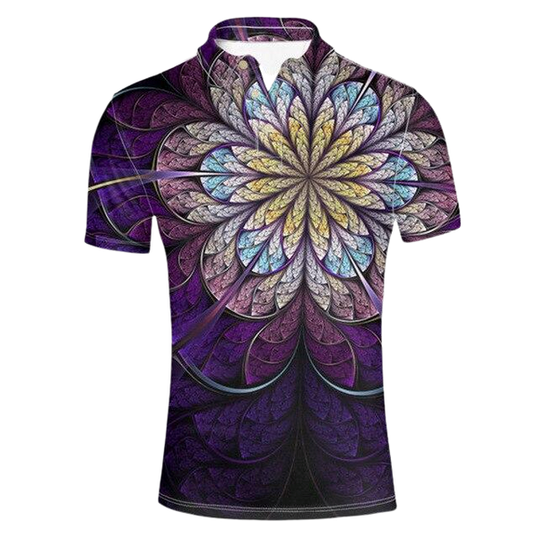 ISAAH Floral Polo Shirt