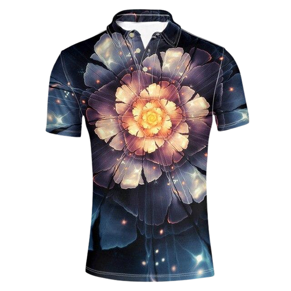 ISAAH Floral Polo Shirt