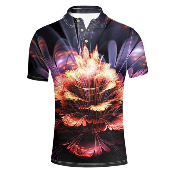 ISAAH Floral Polo Shirt