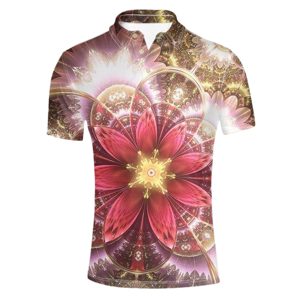 ISAAH Floral Polo Shirt