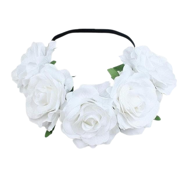 Bohemian Bride Rose Flower Wreath