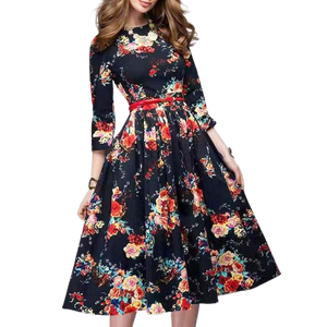 LILY Autumn Floral Dress