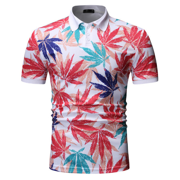 GRAYSON Floral Polo Shirt