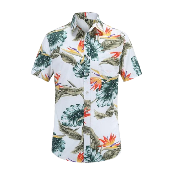 HENRY Eye-Catching Hawaiian Polo Shirt